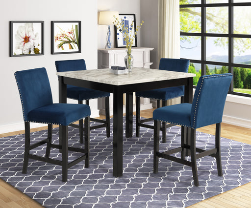 LENNON 5-PK CONTR HT SET ROYAL BLUE - Vida Furniture (Laredo,TX)