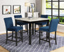 LENNON 5-PK CONTR HT SET ROYAL BLUE - Vida Furniture (Laredo,TX)