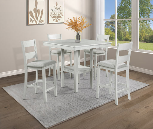 LESTER 5-PK CTR HT TABLE DRIFT WOOD - Vida Furniture (Laredo,TX)