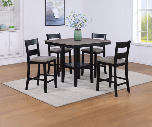 LESTER 5-PK CTR HT TABLE LIGHT GREY - Vida Furniture (Laredo,TX)