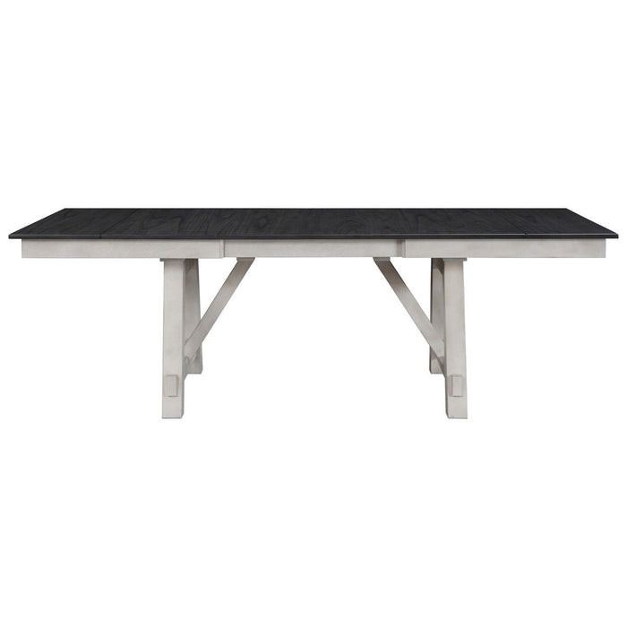 Crown Mark Maribelle Rectangular Dining Table in Chalk/Grey - Vida Furniture (Laredo,TX)