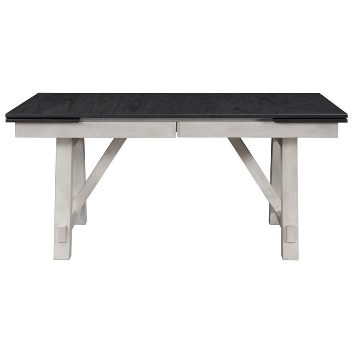 Crown Mark Maribelle Rectangular Dining Table in Chalk/Grey - Vida Furniture (Laredo,TX)