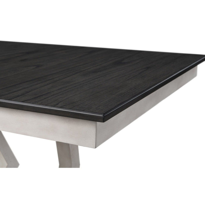 Crown Mark Maribelle Rectangular Dining Table in Chalk/Grey - Vida Furniture (Laredo,TX)