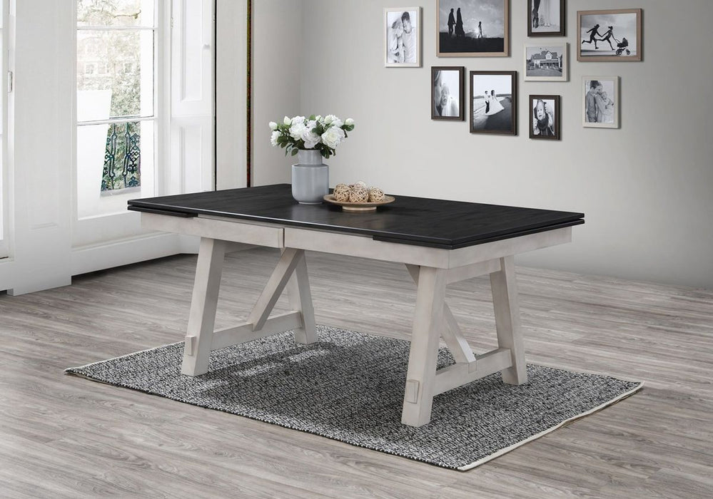 Crown Mark Maribelle Rectangular Dining Table in Chalk/Grey - Vida Furniture (Laredo,TX)