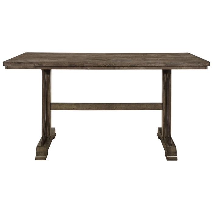 Crown Mark Quincy Rectangular Counter Height Table in Light Brown 2831T-3671-TOP - Vida Furniture (Laredo,TX)