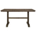 Crown Mark Quincy Rectangular Counter Height Table in Light Brown 2831T-3671-TOP - Vida Furniture (Laredo,TX)