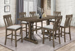 Crown Mark Quincy Rectangular Counter Height Table in Light Brown 2831T-3671-TOP - Vida Furniture (Laredo,TX)