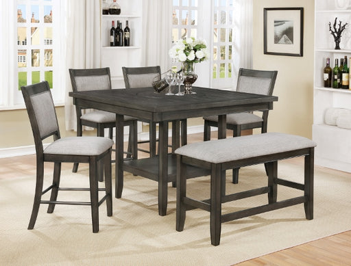 FULTON COUNTER HT. TABLE GREY - Vida Furniture (Laredo,TX)