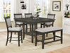 FULTON COUNTER HT. TABLE GREY - Vida Furniture (Laredo,TX)