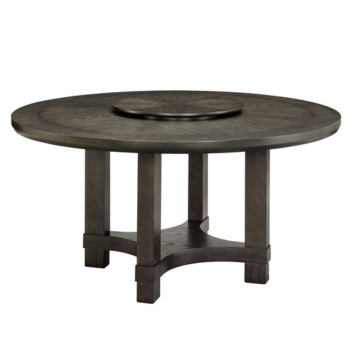 JEFFRIES ROUND TABLE W/LAZY SUSAN - Vida Furniture (Laredo,TX)