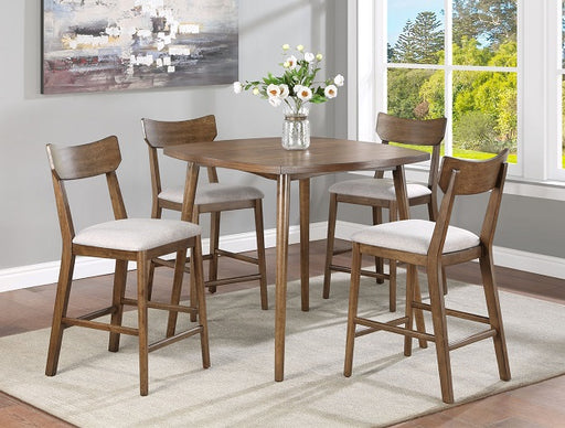 WELDON BROWN COUNTER HEIGHT DINING TABLE - Vida Furniture (Laredo,TX)