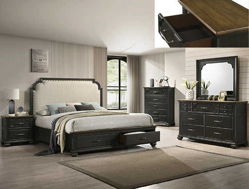HAMILTON QUEEN STORAGE BED HEADBOARD - Vida Furniture (Laredo,TX)