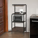 KITCHEN SHELF ON CASTERS BLACK - Vida Furniture (Laredo,TX)