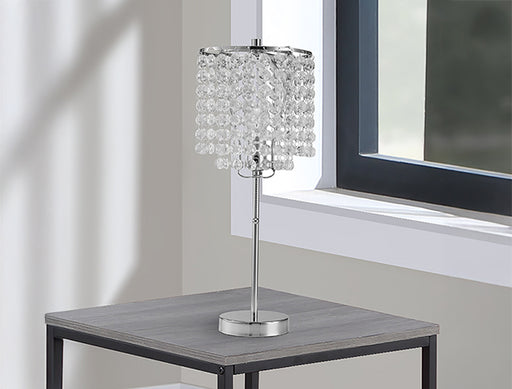 CHROME TABLE LAMP 19 H - Vida Furniture (Laredo,TX)