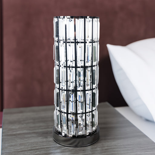 COLUMN TABLE LAMP BLACK NICKEL - Vida Furniture (Laredo,TX)