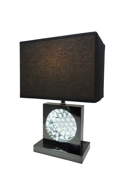 TABLE LAMP BLACK NICKEL-LED ACCENT - Vida Furniture (Laredo,TX)