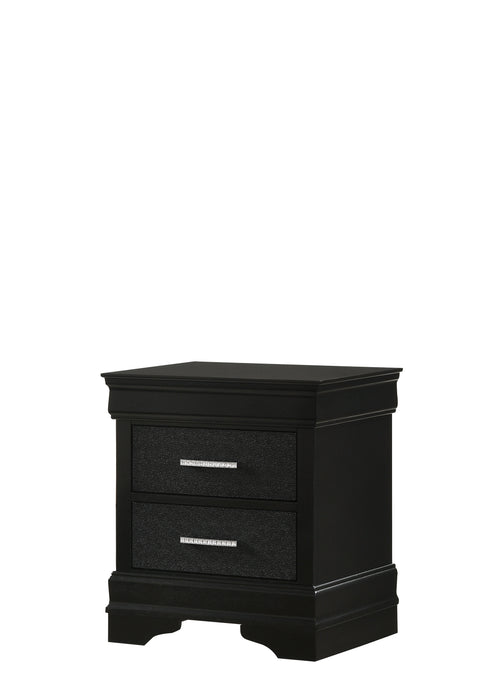 AMALIA NIGHTSTAND BLACK - Vida Furniture (Laredo,TX)
