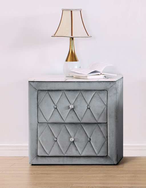 ANNABELLE NIGHTSTAND GREY - Vida Furniture (Laredo,TX)