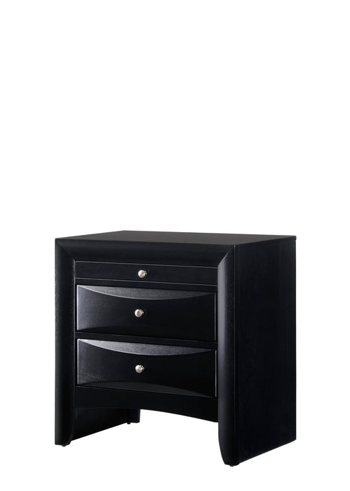 BLACK EMILY NIGHTSTAND - Vida Furniture (Laredo,TX)
