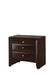 EMILY NIGHTSTAND DARK CHERRY - Vida Furniture (Laredo,TX)