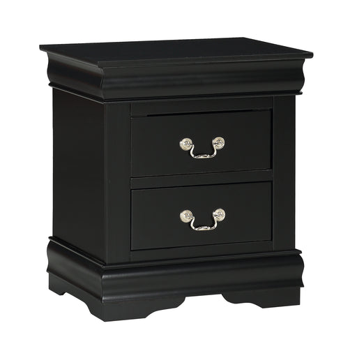LOUIS PHILIP NIGHTSTAND BLACK - Vida Furniture (Laredo,TX)
