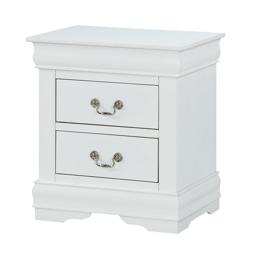LOUIS PHILIP NIGHTSTAND WHITE - Vida Furniture (Laredo,TX)
