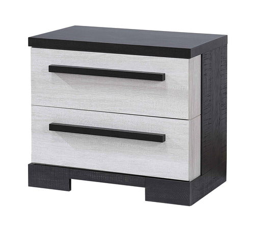 REMINGTON NIGHTSTAND CHALK/EBONY - Vida Furniture (Laredo,TX)
