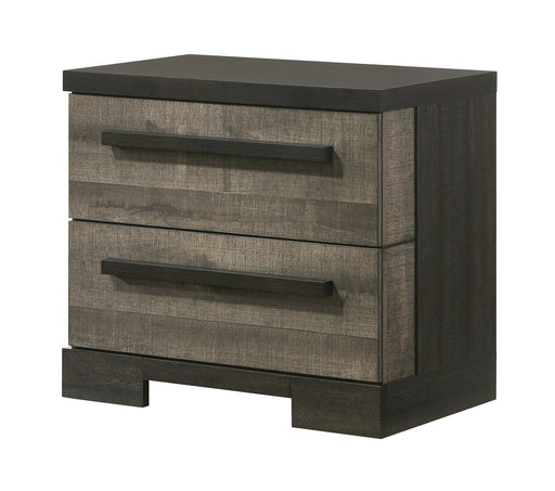 REMINGTON NIGHTSTAND GRAY/EBONY - Vida Furniture (Laredo,TX)
