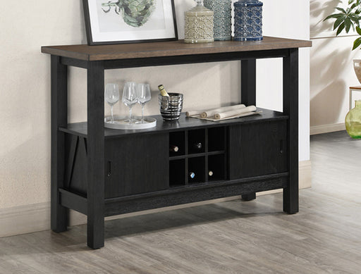 MARIBELLE SERVER WHEAT CHARCOAL - Vida Furniture (Laredo,TX)