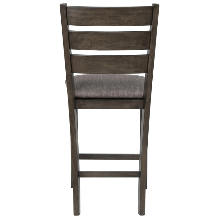 Crown Mark Bardstown Counter Height Chair (Set of 2) in Gray 2752GY-S-24 - Vida Furniture (Laredo,TX)
