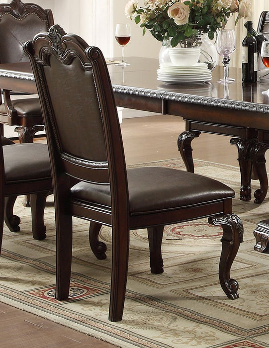 Crown Mark Kiera Dining Side Chair in Rich Brown (Set of 2) 2150S - Vida Furniture (Laredo,TX)