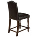 Crown Mark Langley Counter Height Chair (Set of 2) in Dark Brown 2766S-24-ESP - Vida Furniture (Laredo,TX)