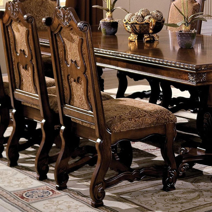 Crown Mark Neo Renaissance Dining Side Chair in Warm Brown (Set of 2) 2401S - Vida Furniture (Laredo,TX)