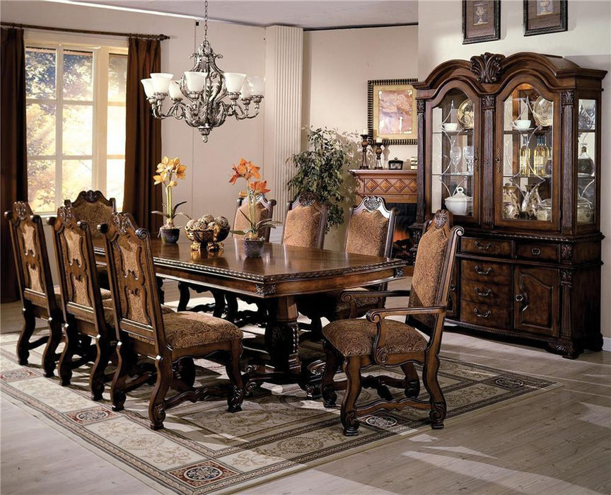 Crown Mark Neo Renaissance Dining Side Chair in Warm Brown (Set of 2) 2401S - Vida Furniture (Laredo,TX)