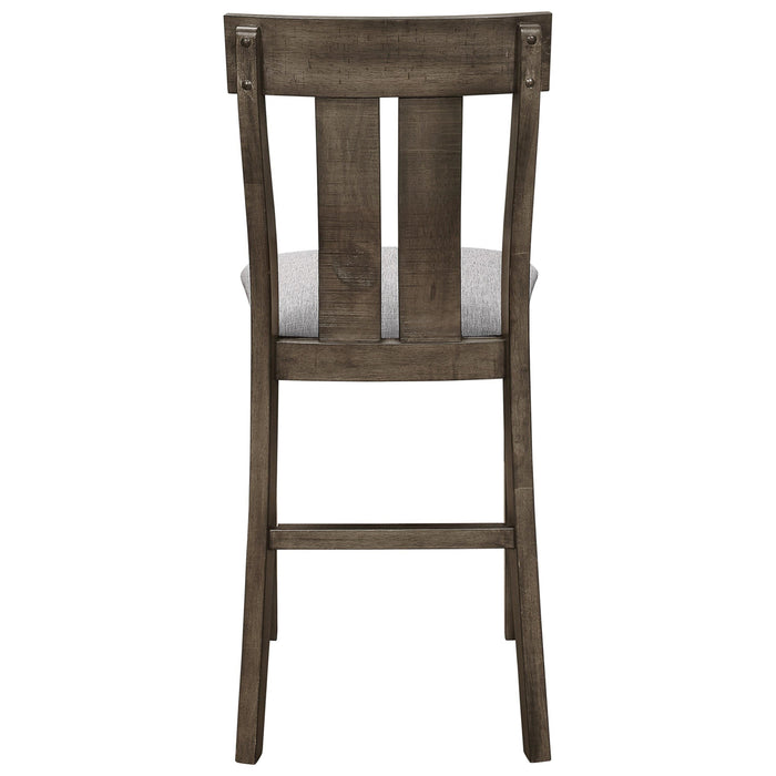 Crown Mark Quincy Counter Height Chair (Set of 2) in Light Brown 2831S-24 - Vida Furniture (Laredo,TX)