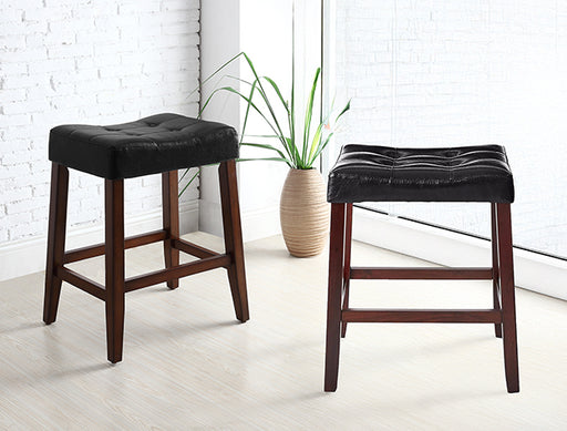 KENT SADDLE COUNTER STOOL BLACK - Vida Furniture (Laredo,TX)
