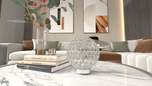 CRYSTAL GLOBE TABLE LAMP - Vida Furniture (Laredo,TX)