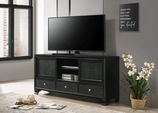 LYSSA TV STAND - BLACK - Vida Furniture (Laredo,TX)