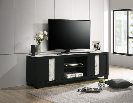 RANGLEY TV STAND - BLACK - Vida Furniture (Laredo,TX)