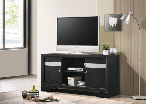 REGATA TV STAND BLACK/SILVER - Vida Furniture (Laredo,TX)