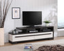 REMINGTON TV STAND CHALK/EBONY - Vida Furniture (Laredo,TX)