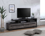 REMINGTON TV STAND GRAY/EBONY - Vida Furniture (Laredo,TX)