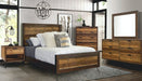 Elements International Cruz 1 Drawer Nightstand in Brown - Vida Furniture (Laredo,TX)