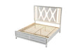 Galaxy Home Crystal King Bed in White - Vida Furniture (Laredo,TX)