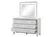 Galaxy Home Crystal Dresser in White - Vida Furniture (Laredo,TX)