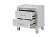 Galaxy Home Crystal Nightstand in White - Vida Furniture (Laredo,TX)