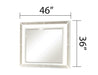 Galaxy Home Crystal Mirror in Black - Vida Furniture (Laredo,TX)