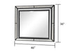 Galaxy Home Crystal Mirror in Black - Vida Furniture (Laredo,TX)