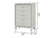 Galaxy Home Crystal Chest in White - Vida Furniture (Laredo,TX)