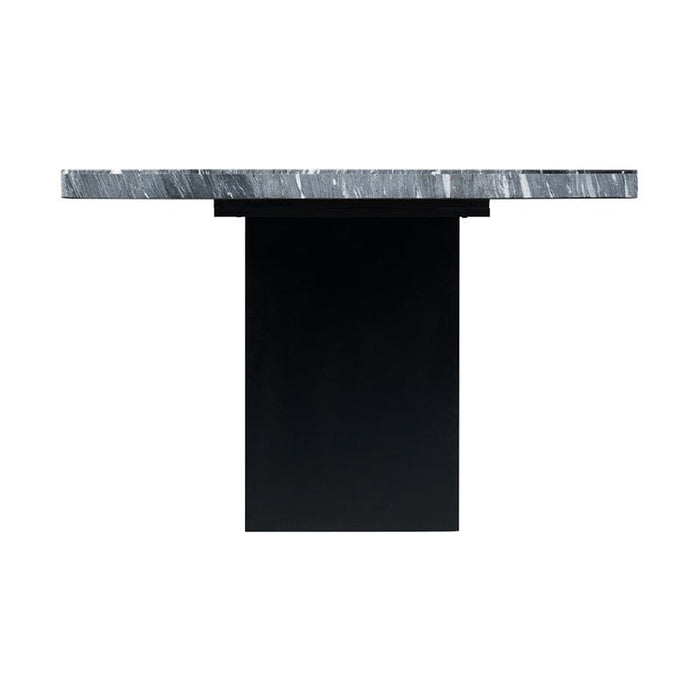 Elements International Valentino Dining Table in Grey/Black - Vida Furniture (Laredo,TX)